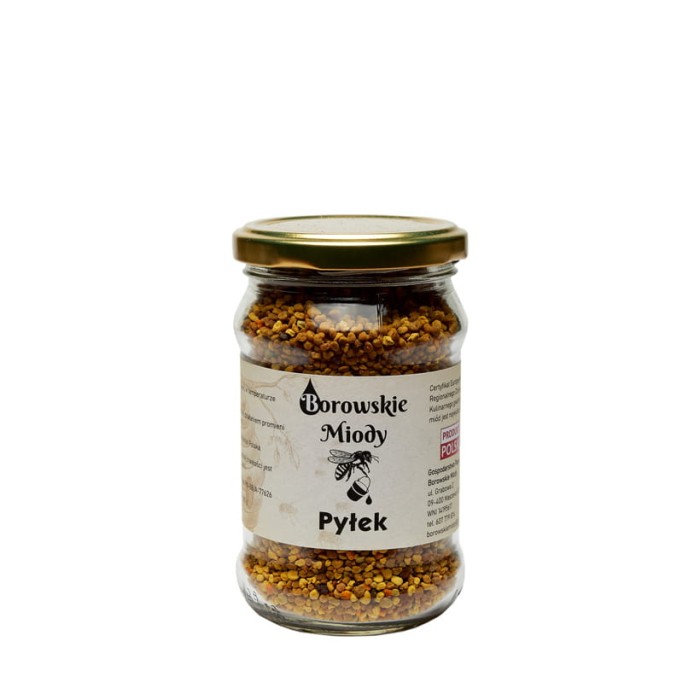 Naturalny pyłek pszczeli 180 g z rodzinnej pasieki Borowskie Miody